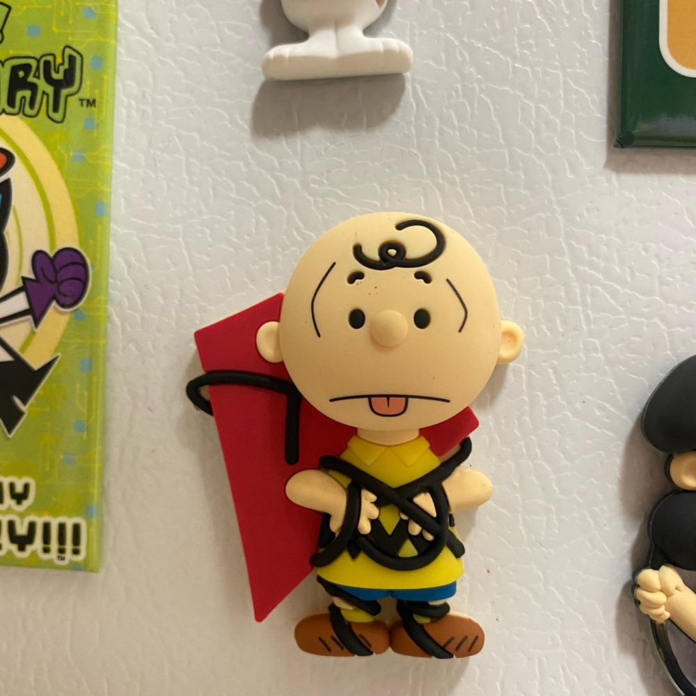 Peanuts character Black and Cream Character Magnet